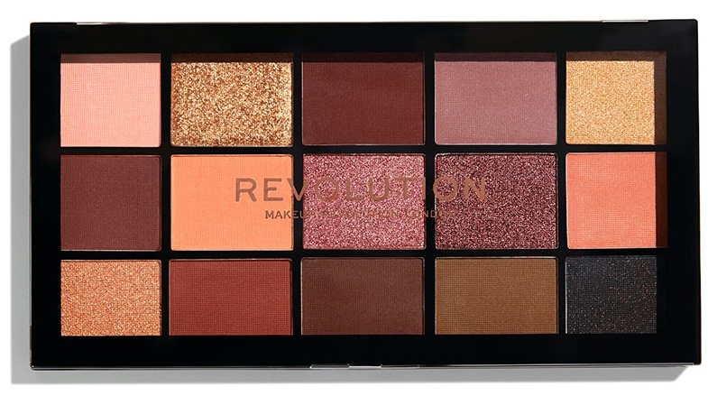 پالت سایه 15 رنگ REVOLUTION مدل VELVET ROSE