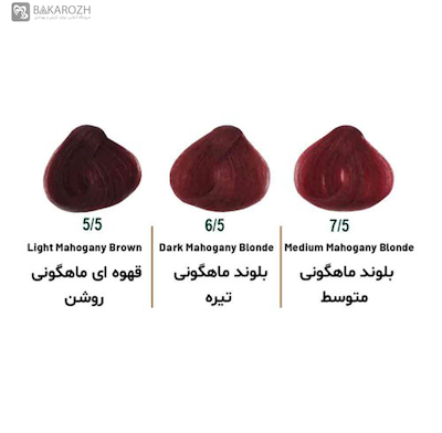 رنگ مو بدون آمونیاک سلوم (Selom Plus) سری ماهاگونی