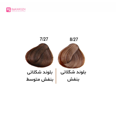 رنگ موی الوکسین (ELOXIN) سری شکلاتی بنفش