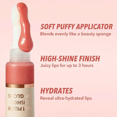 لیپ گلاس اسفنجی برند شیگلم (SHEGLAM) مدل Pout Pillow Cushion رنگ Sweet Dreamz